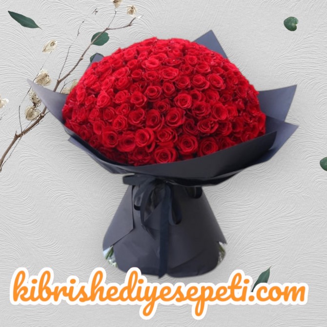 201 Kırmızı Gül Buketi